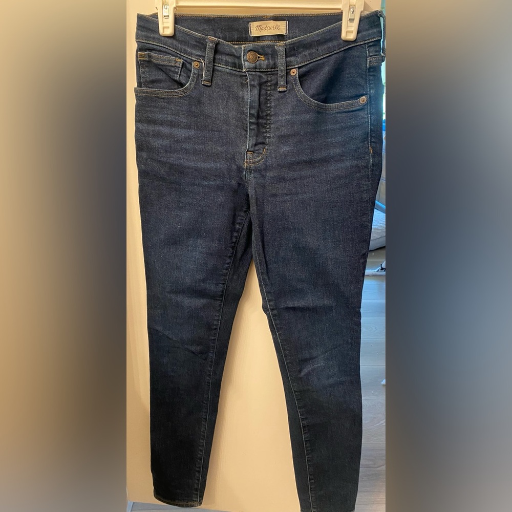 Madewell Dark Denim 9inch Midrise Skinny Jean